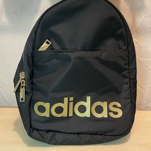 Adidas Mini Backpack Black W/Gold Accents